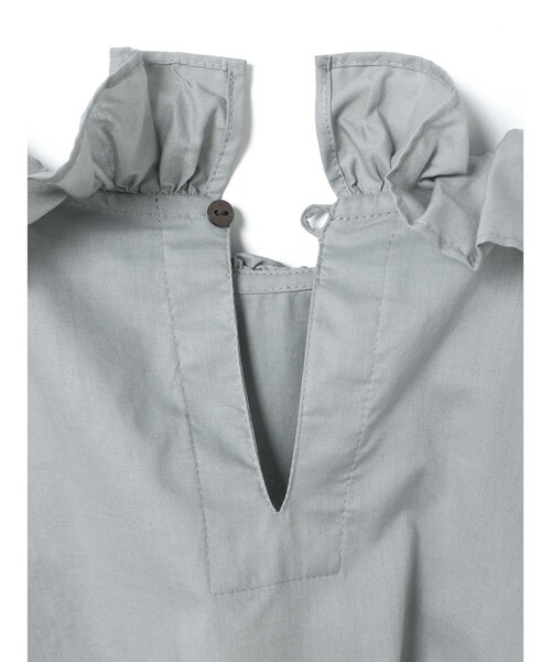 mizuiroind(ミズイロインド)の「mizuiro ind フリルカラープルオーバーシャツ(シャツ/ブラウス・レディース・ライトグレー/ブラック/オフホワイト・FREE)」の21枚目の写真