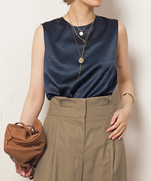 ミニマルサテンブラウス（シャツ/ブラウス）｜EVERYDAY I LIKE