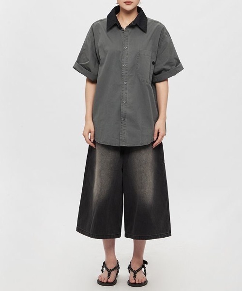 ゴジラ｜ビッグシルエットオープンカラーシャツ 男女兼用XL 新品 ゴジラ｜ビッグシルエットオープンカラーシャツ 男女兼用XL 新品