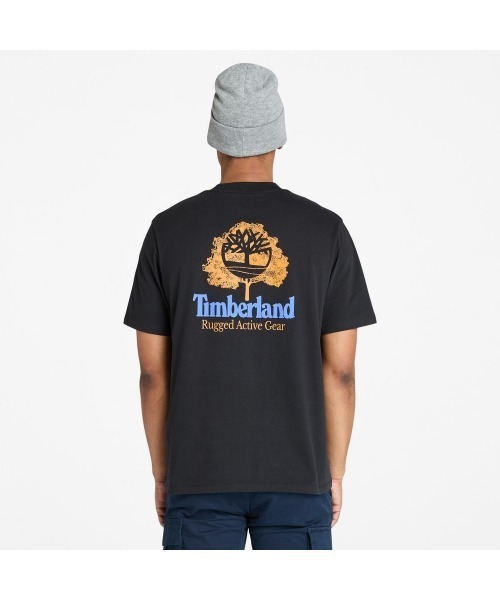 Timberland（ティンバーランド）の「半袖 バック グラフィック Tシャツ メンズ（Tシャツ/カットソー・メンズ・ブラック系その他・SMALL/X-LARGE/XX-LARGE/LARGE/MEDIUM）」の4枚目の写真
