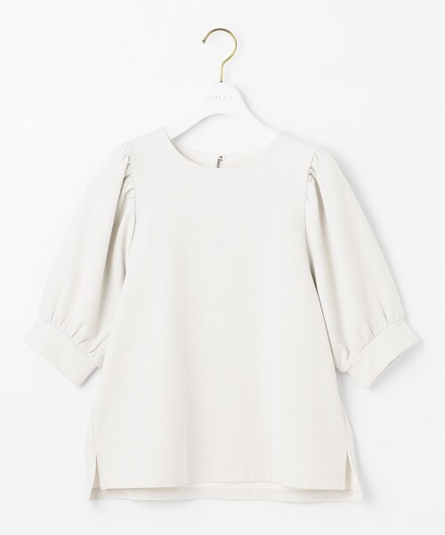 ANY SIS（エニィスィス）の「シャイニーラメパフスリーブ カットソー（Tシャツ/カットソー・レディース・ベージュ系/ライトグレー系・MEDIUM）」の3枚目の写真