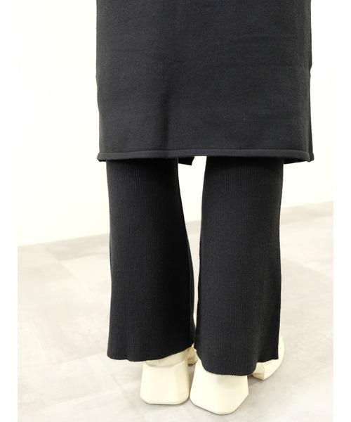 DOLLUPOOPS（ドールアップウップス）の「スカートレイヤードニットパンツ（その他パンツ・レディース・ボルドー/ブラック/ブルー・38）」の11枚目の写真