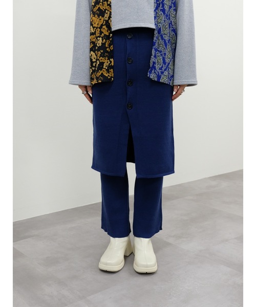 DOLLUPOOPS（ドールアップウップス）の「スカートレイヤードニットパンツ（その他パンツ・レディース・ボルドー/ブラック/ブルー・38）」の16枚目の写真