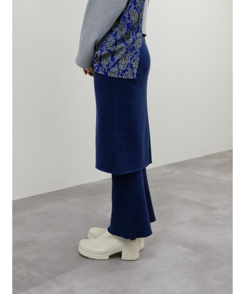 DOLLUPOOPS（ドールアップウップス）の「スカートレイヤードニットパンツ（その他パンツ・レディース・ボルドー/ブラック/ブルー・38）」の17枚目の写真