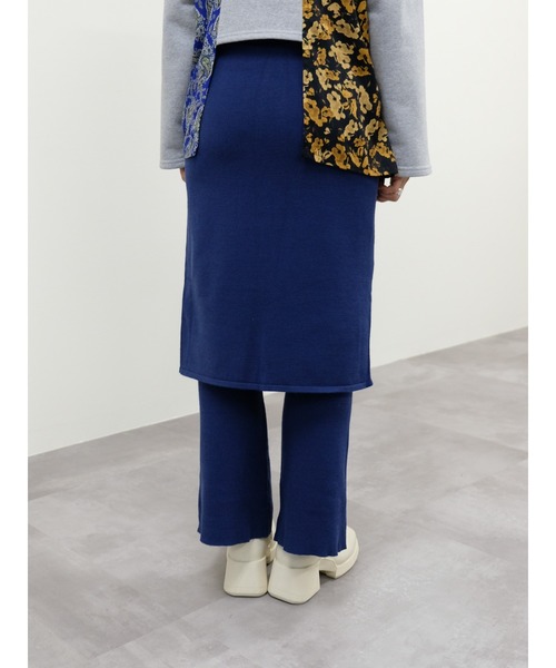 DOLLUPOOPS（ドールアップウップス）の「スカートレイヤードニットパンツ（その他パンツ・レディース・ボルドー/ブラック/ブルー・38）」の18枚目の写真