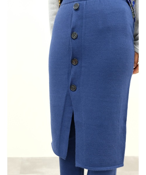 DOLLUPOOPS（ドールアップウップス）の「スカートレイヤードニットパンツ（その他パンツ・レディース・ボルドー/ブラック/ブルー・38）」の20枚目の写真