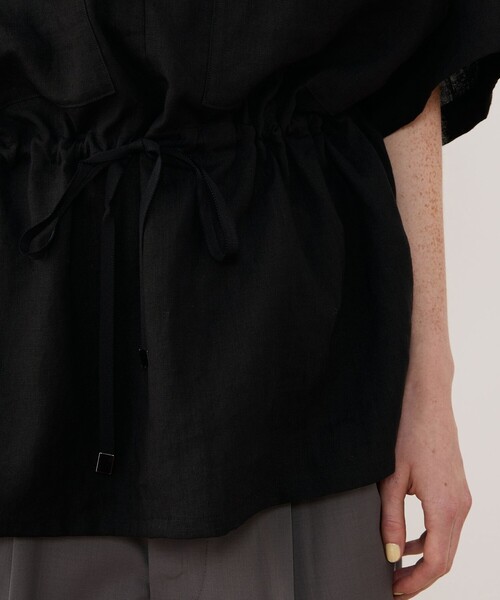 HAVERSACK(ハバーザック)の「HAVERSACK サファリプルオーバー(シャツ/ブラウス・レディース・ブラック・2)」の8枚目の写真