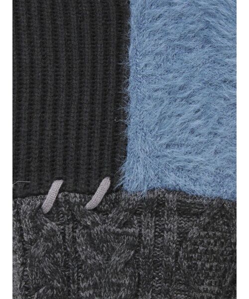 MURUA（ムルーア）の「マテリアルMIXショルダーオープンニット（ニット/セーター・レディース・ブラック/ボルドー/モカ・FREE）」の13枚目の写真