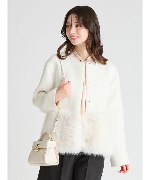 CELFORD（セルフォード）の「パールニットブルゾン（ブルゾン