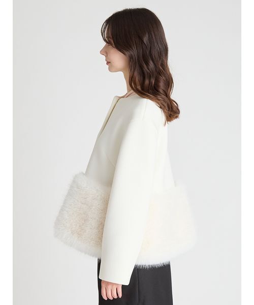 CELFORD 裾ファーブルゾン 38 CELFORD ブルゾン アウター 裾ファーブルゾン レディース