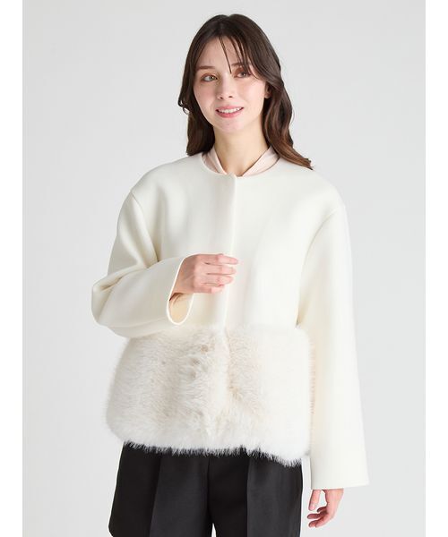 ❤️セルフォード❤️新品　裾ファーブルゾン　38 裾ファーブルゾン（ブルゾン）｜CELFORD（セルフォード）の