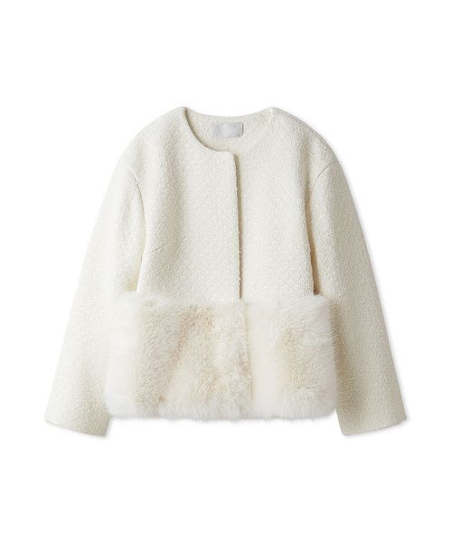 CELFORD ♡裾ファーポンチブルゾン CELFORD ブルゾン アウター 裾ファーブルゾン レディース