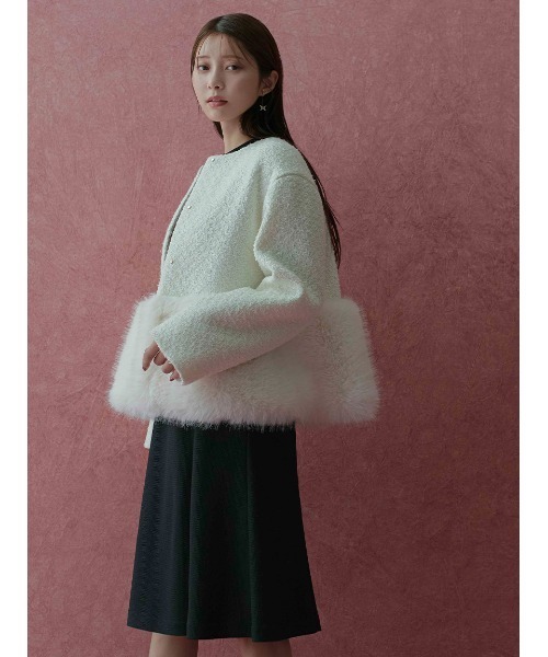 セルフォードCELFORD裾ファーブルゾン 裾ファーブルゾン(ジャケット・ブルゾン)｜OUTER（アウター）｜CELFORD