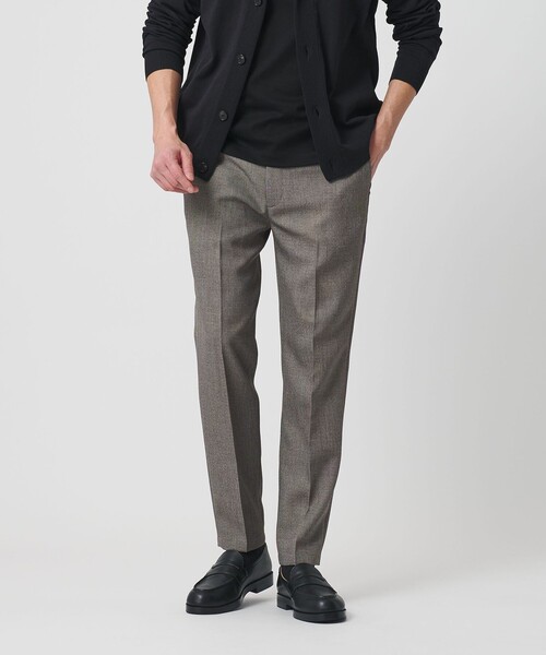 BEAUTY&YOUTH UNITED ARROWS(ビューティーアンドユースユナイテッドアローズ)の「【WEB限定 WARDROBE SMART】LANATEC シャンブレー ノープリーツ パンツ(スラックス・メンズ・ダークグレー/ネイビー/ライトグレー・S/M/L/XL)」の2枚目の写真