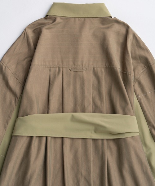 MAISON SPECIAL(メゾンスペシャル)の「Hand Stitch Shirt Dress/ハンドステッチシャツワンピ(シャツワンピース・レディース・グレー/ネイビー/カーキ・FREE)」の16枚目の写真