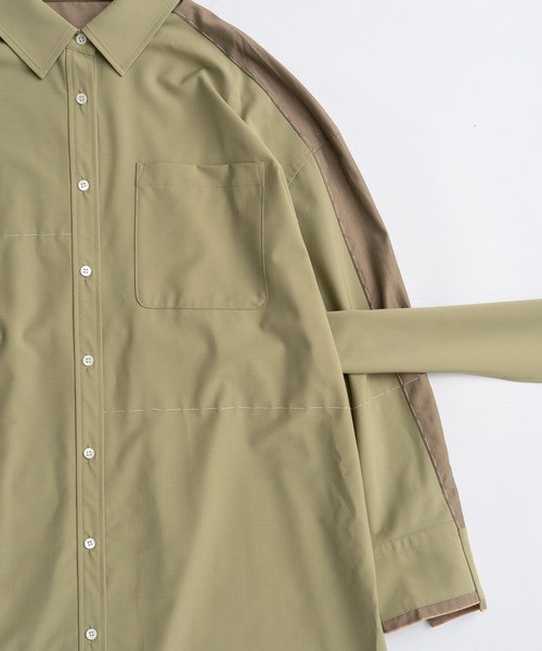 MAISON SPECIAL(メゾンスペシャル)の「Hand Stitch Shirt Dress/ハンドステッチシャツワンピ(シャツワンピース・レディース・グレー/ネイビー/カーキ・FREE)」の13枚目の写真