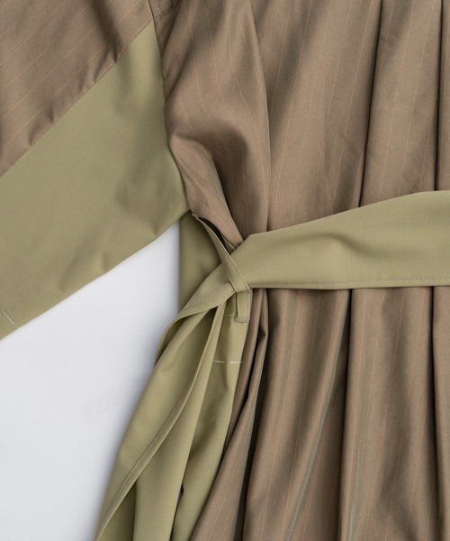 MAISON SPECIAL(メゾンスペシャル)の「Hand Stitch Shirt Dress/ハンドステッチシャツワンピ(シャツワンピース・レディース・グレー/ネイビー/カーキ・FREE)」の21枚目の写真