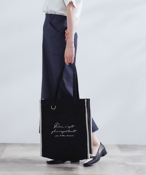 grove（グローブ）の「【A4・多機能】パイピングロゴキャンバストート（トートバッグ・レディース・ブラック/グレー系4/グレー/ブラック系4/パープル系1/ベージュ系その他7・00）」の9枚目の写真