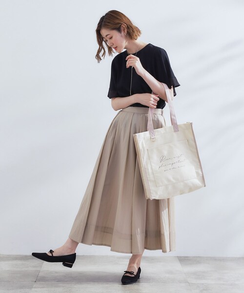 grove（グローブ）の「【A4・多機能】パイピングロゴキャンバストート（トートバッグ・レディース・ブラック/グレー系4/グレー/ブラック系4/パープル系1/ベージュ系その他7・00）」の18枚目の写真