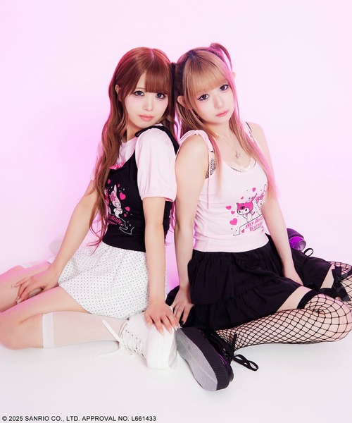 セール】『マイメロディ&クロミ』肩リボンキャミソール