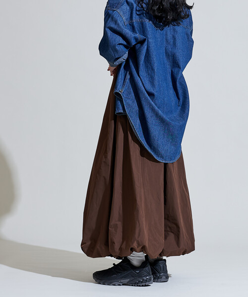 セール】＜形状記憶素材＞ボリューム バルーンスカート（スカート