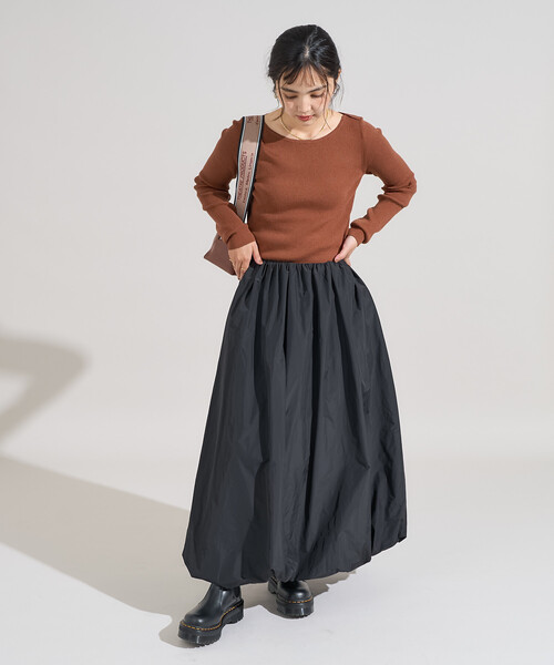 セール】＜形状記憶素材＞ボリューム バルーンスカート（スカート