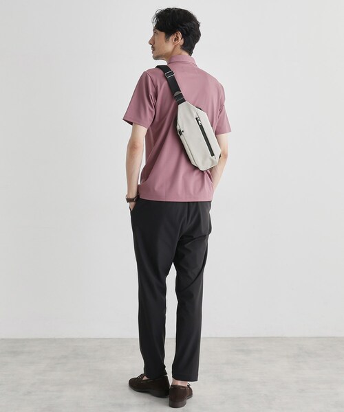 TAKEO KIKUCHI（タケオキクチ）の「STORAGEポケットスリングショルダーバッグ（ボディバッグ/ウエストポーチ・メンズ・チャコールグレー/ブラック/ライトグレー系9・00）」の19枚目の写真