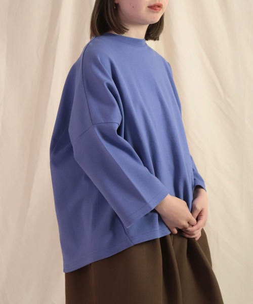 Brocante（ブロカント）の「[Brocante / ブロカント] 40/ポンチ ココンプルオーバー（Tシャツ/カットソー・レディース・ブルーパープル・2）」の2枚目の写真