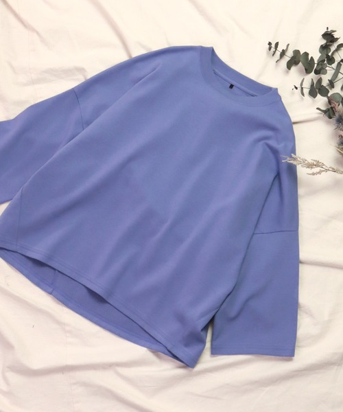 Brocante（ブロカント）の「[Brocante / ブロカント] 40/ポンチ ココンプルオーバー（Tシャツ/カットソー・レディース・ブルーパープル・2）」の14枚目の写真
