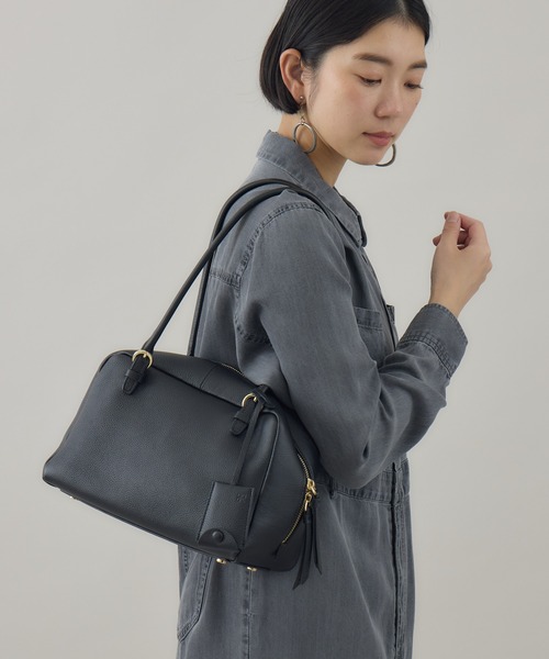 Paradise Picnic（パラダイスピクニック）の「story　スイッチハンドルボストン（ボストンバッグ・レディース・ボルドー/ブラック・FREE）」の2枚目の写真