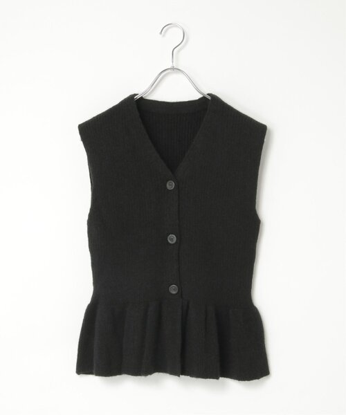 notch.（ノッチ）の「ペプラムノースリーブトップス（ベスト・レディース・チャコール/ブラック・M）」の20枚目の写真