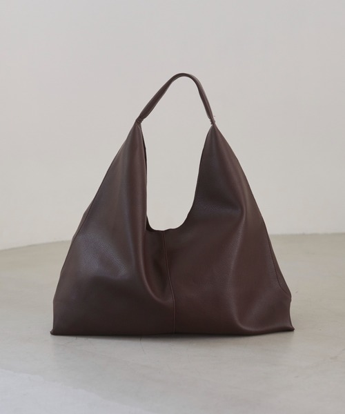 ANGIE（アンジー）の「フェイクレザー トート バッグ（トートバッグ・レディース・ブラウン/ブラック・FREE）」の10枚目の写真