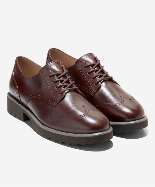 COLE HAAN（コールハーン）の「ジニーン レースアップ ウィング オックスフォード womens（ドレスシューズ・レディース・ブラウン・6/6.5/7/7.5/5.5/5/8/8.5）」の2枚目の写真