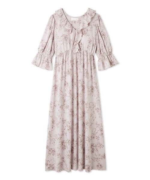 SNIDEL  カシュクールワンピース　パジャマ 接触冷感】カットカシュクールワンピース（ルームウェア