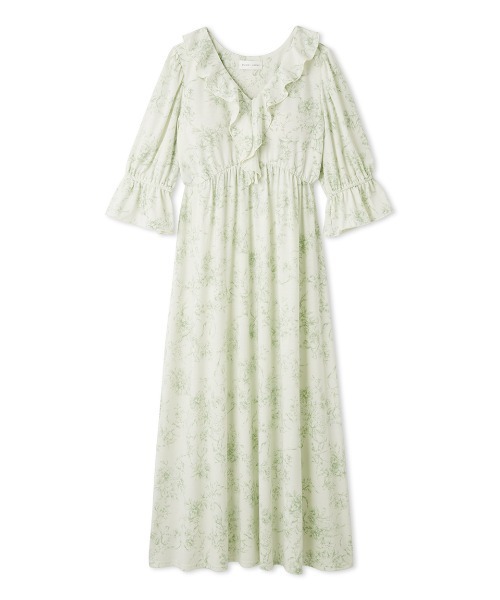 SNIDEL  カシュクールワンピース　パジャマ セール】【接触冷感】カットカシュクールワンピース（ルームウェア