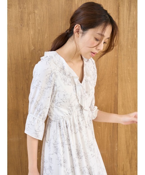 セール】【接触冷感】カットカシュクールワンピース（ルームウェア