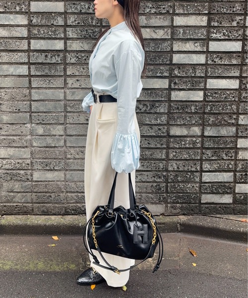 DRAW(ドロー)の「DRAW(ドロー) /バルーン カフ ブラウス(シャツ/ブラウス・レディース・サックスブルー/ホワイト・MEDIUM/LARGE)」の21枚目の写真