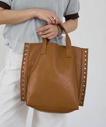 cheek（BAG）（チーク）の「【cheek】rivet 2way tote 2WAY スタッズ トートバッグ（トートバッグ）」