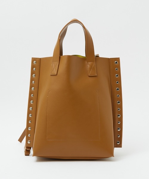 cheek(BAG)(チーク)の「【cheek】rivet 2way tote 2WAY スタッズ トートバッグ(トートバッグ・レディース・シルバー/キャメル/ブラック・フリー)」の20枚目の写真