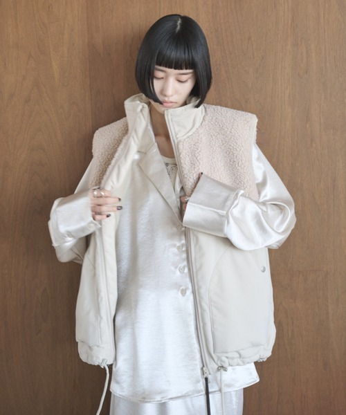 ボア切り替え中綿ダブルジップベスト（ベスト）｜AIC.（エーアイシー