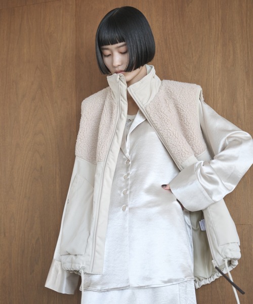 セール】ボア切り替え中綿ダブルジップベスト（ベスト）｜AIC