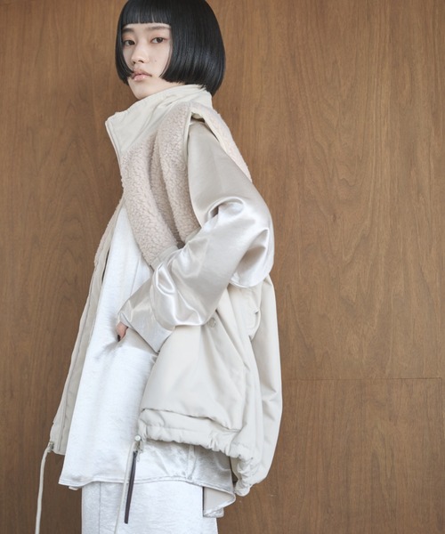 ボア切り替え中綿ダブルジップベスト（ベスト）｜AIC.（エーアイシー