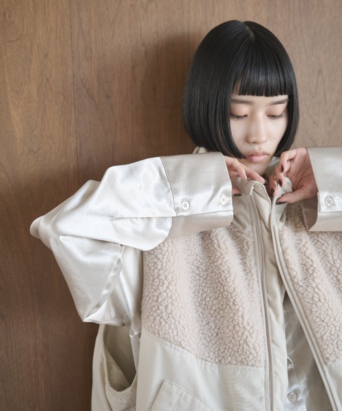 セール】ボア切り替え中綿ダブルジップベスト（ベスト）｜AIC