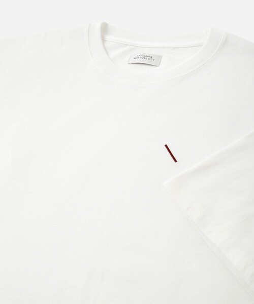 Saturdays NYC（サタデーズ ニューヨークシティ ）の「SATURDAYS Arrangement SS T-Shirt（Tシャツ/カットソー・メンズ・ホワイト/ブルー/ブラック・L/M/S/XL）」の8枚目の写真