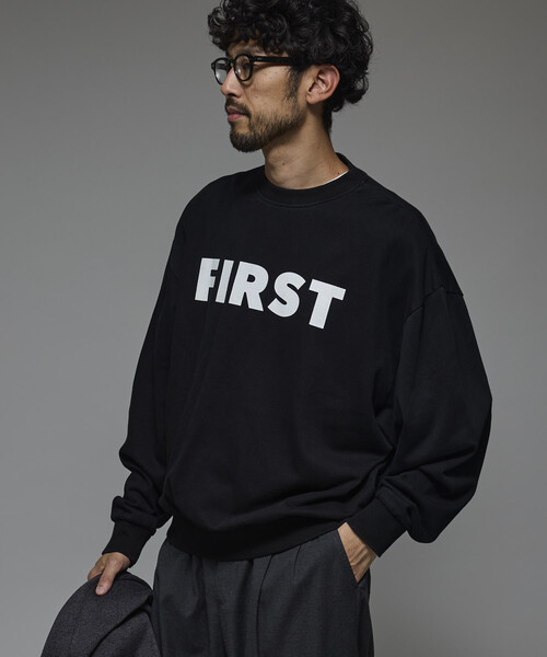 Firsthand(ファーストハンド)の「Firsthand/ファーストハンド フロントプリント クルーネックスウェット FIRST / リラックスフィット(スウェット・メンズ・ブラック/チャコールグレー/グレー・M/L)」の20枚目の写真