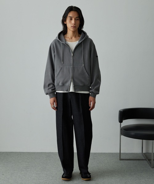 EMMA CLOTHES(エマクローズ)の「11.5oz センタークリースバレルデニムパンツ(デニムパンツ・メンズ・ブラック/グレー/インディゴブルー・S/L/M)」の9枚目の写真