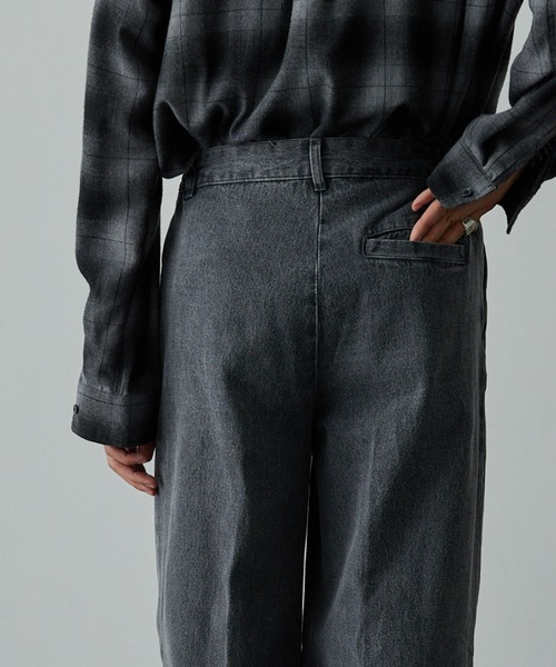 EMMA CLOTHES(エマクローズ)の「11.5oz センタークリースバレルデニムパンツ(デニムパンツ・メンズ・ブラック/グレー/インディゴブルー・S/L/M)」の22枚目の写真