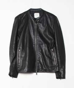 NOBLE 定価6.4万 サイズ40 ソフトラムレザー ライダース ブルゾン 黒 セール】《追加》ソフトラムレザーライダースブルゾン8