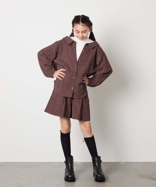 a.v.v（アーヴェヴェ）の「[KIDS]リボンハイソックス（ソックス/靴下・キッズ・ブラック/グレー・23/20）」の5枚目の写真