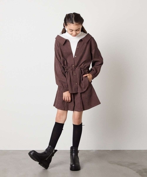 a.v.v（アーヴェヴェ）の「[KIDS]リボンハイソックス（ソックス/靴下・キッズ・ブラック/グレー・23/20）」の7枚目の写真